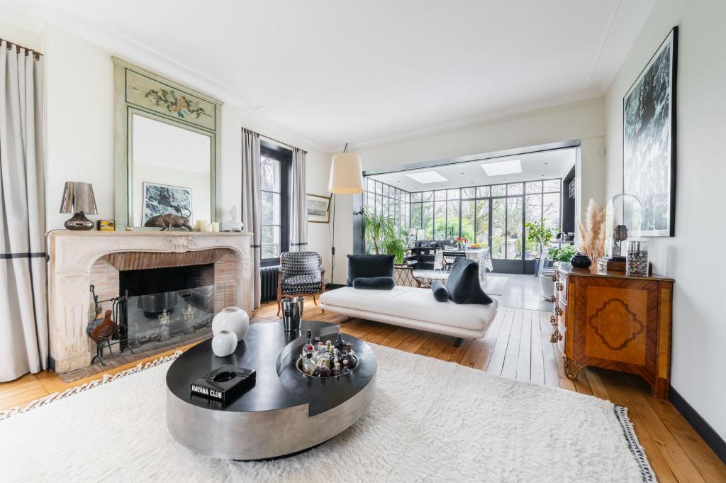 Istumisnurk majutusasutuses Wonderful luxury house at 10min from Paris