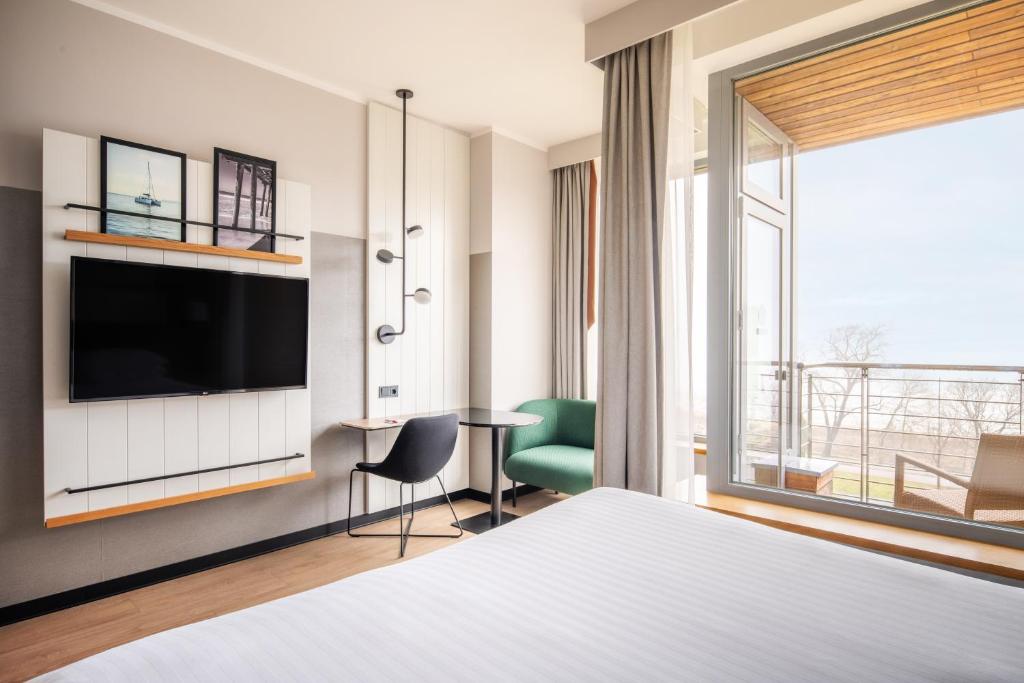 TV a/nebo společenská místnost v ubytování Sopot Marriott Resort & Spa