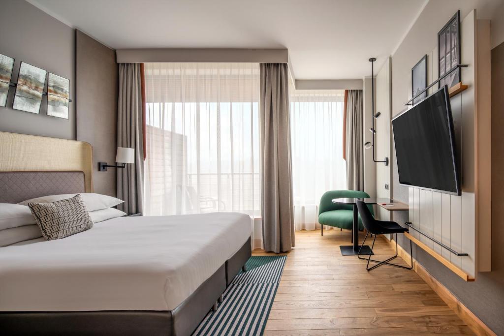 Postel nebo postele na pokoji v ubytování Sopot Marriott Resort & Spa