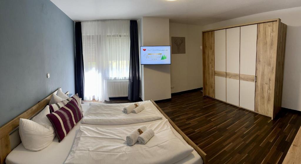 TV a/nebo společenská místnost v ubytování Landgasthof Waldeck