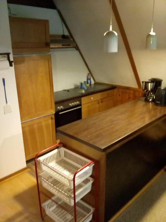 Kuchyň nebo kuchyňský kout v ubytování Nurdachhaus Twistesee 126