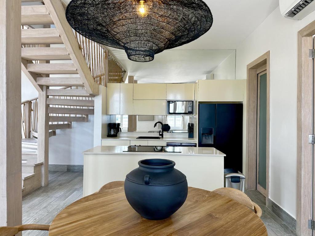 Kuchyň nebo kuchyňský kout v ubytování AmazINN Places Casa del Mar