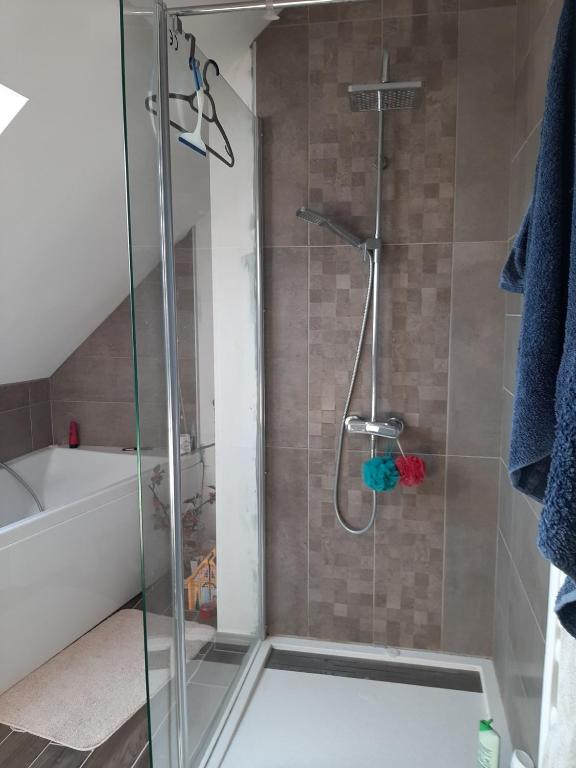 Koupelna v ubytování L'instant présent - Chambre Alyzée