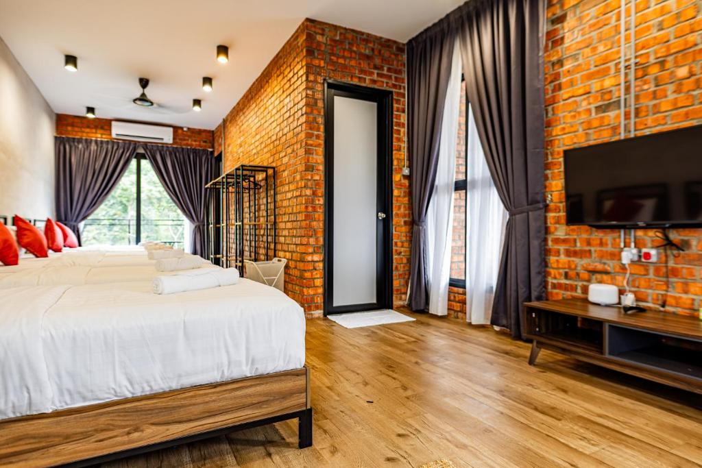 Sebayu Retreat Gopeng - Salle Familiale Avec Vue Sur La Montagne