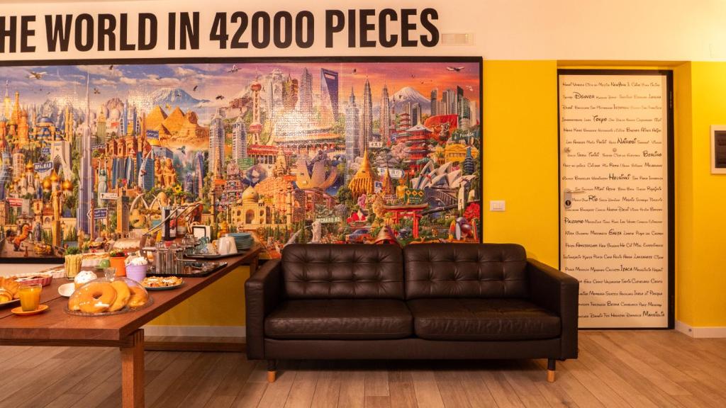 A seating area at Wanderlust Guesthouse