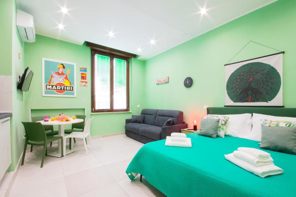 Postel nebo postele na pokoji v ubytování Barone Home