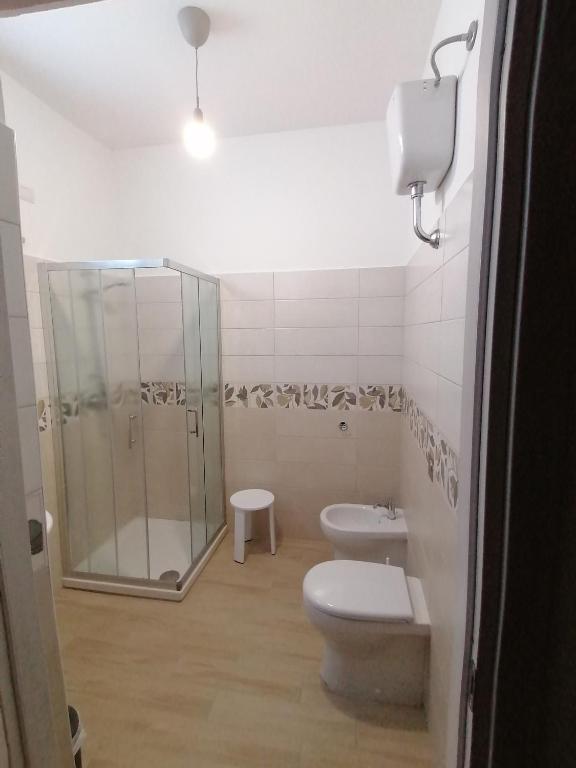 Koupelna v ubytování CLASS ROOMS AFFITTACAMERE
