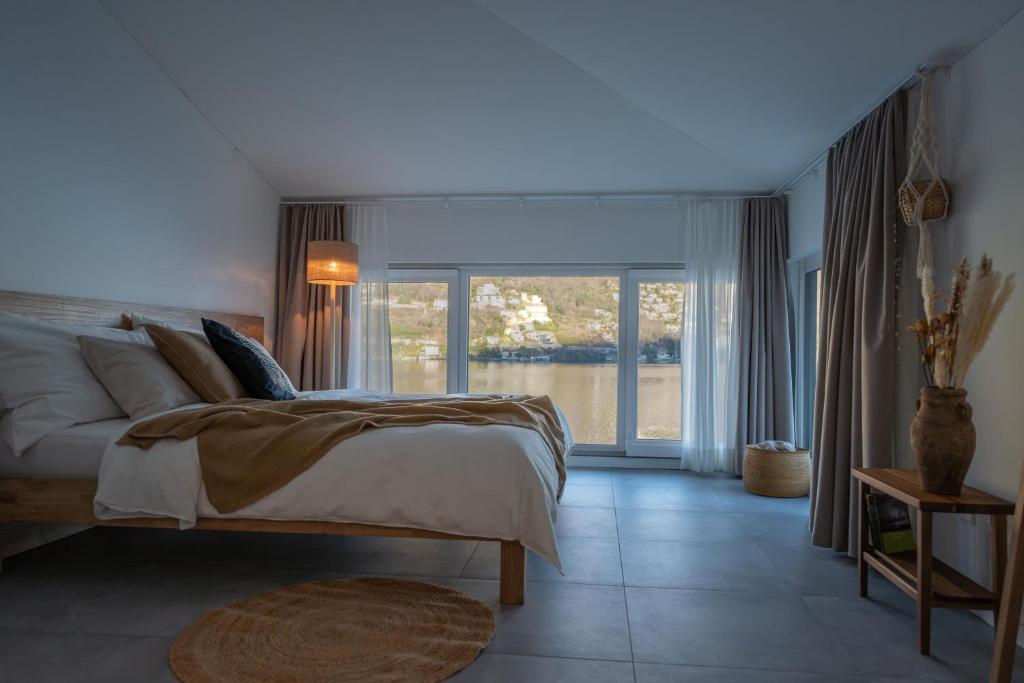 Postel nebo postele na pokoji v ubytování Villa Patria B&B