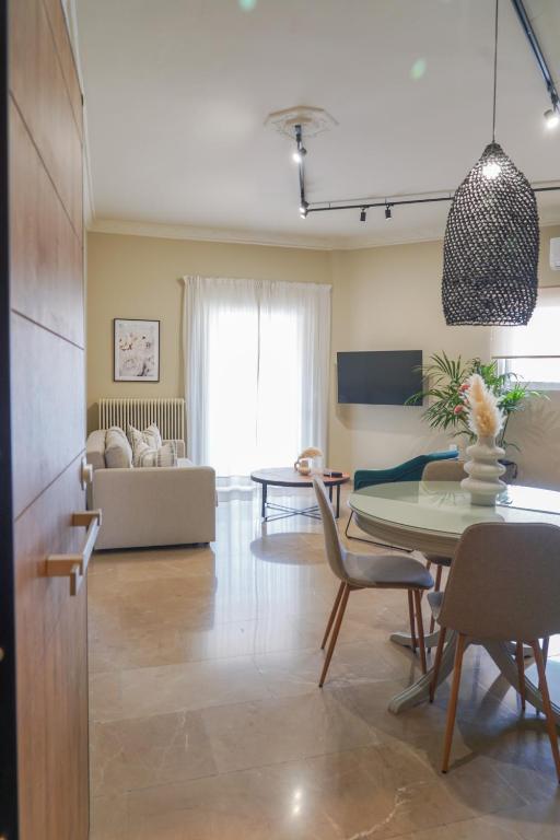 Telewizja i/lub zestaw kina domowego w obiekcie The natural apartment