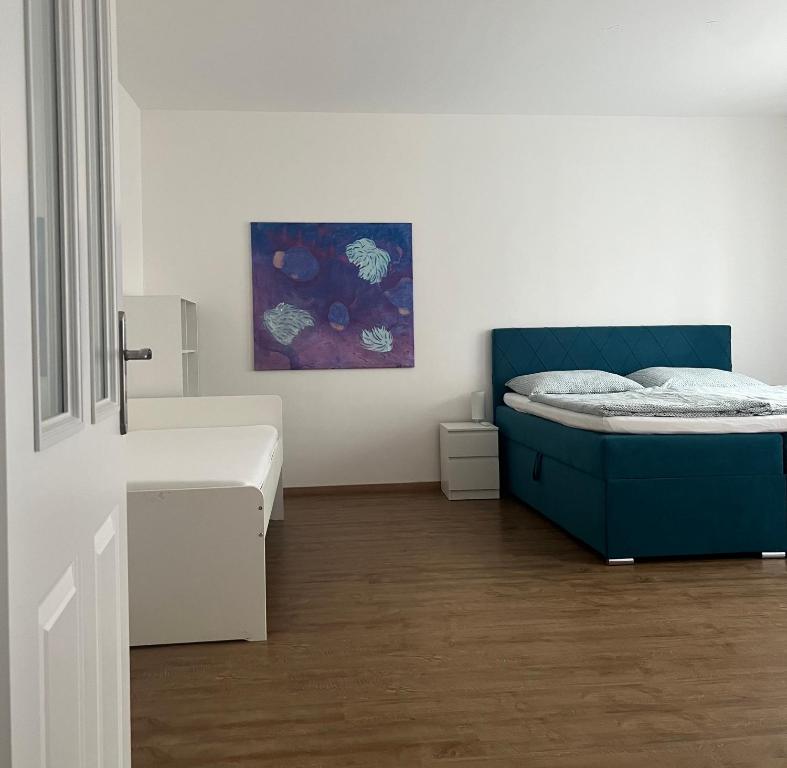 Posteľ alebo postele v izbe v ubytovaní Art Apartment Telč