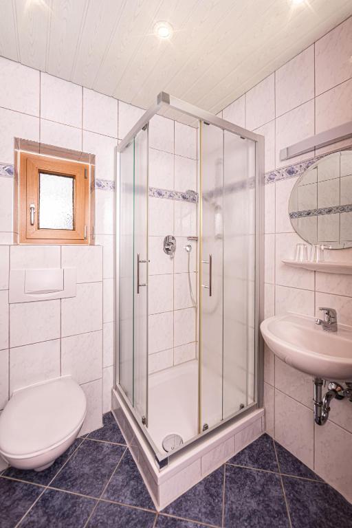 Koupelna v ubytování Haus Vogl