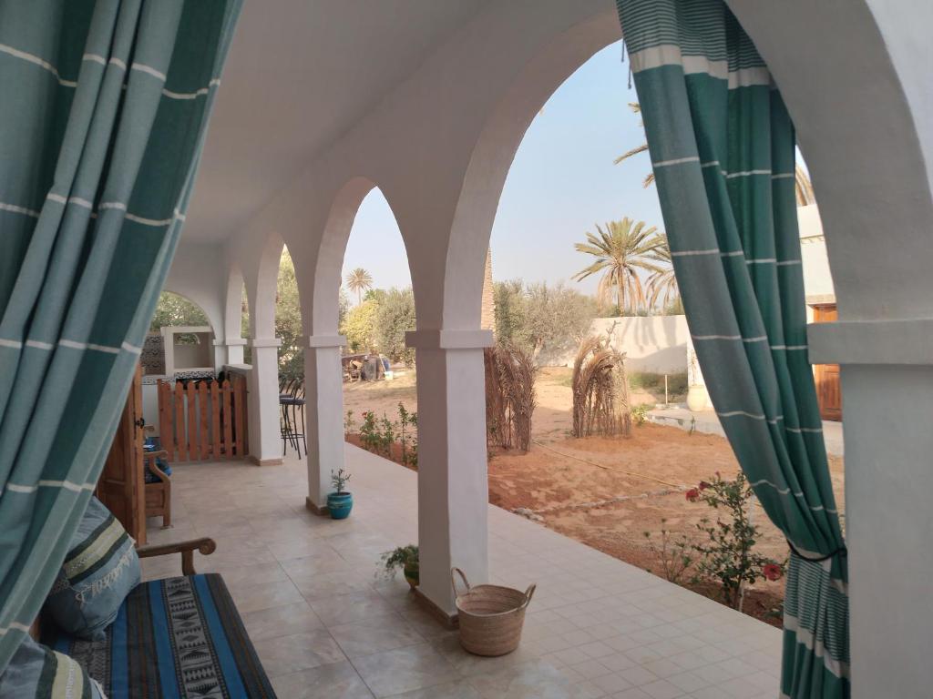 Zahrada ubytování Djerba rêve vacances Suite Zohra