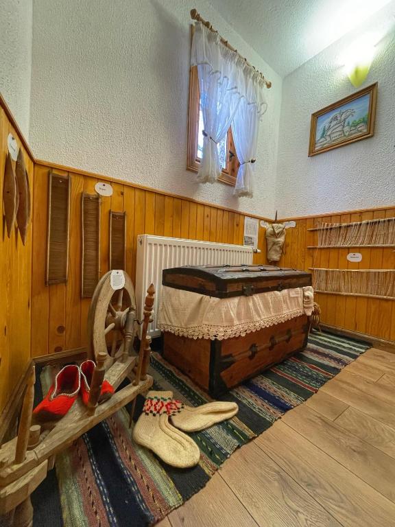 Postel nebo postele na pokoji v ubytování Guest rooms Colorit