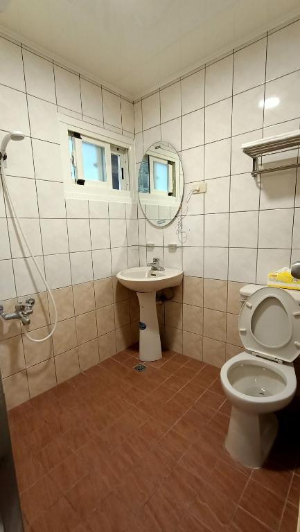 Koupelna v ubytování Xitou Tianpin Homestay