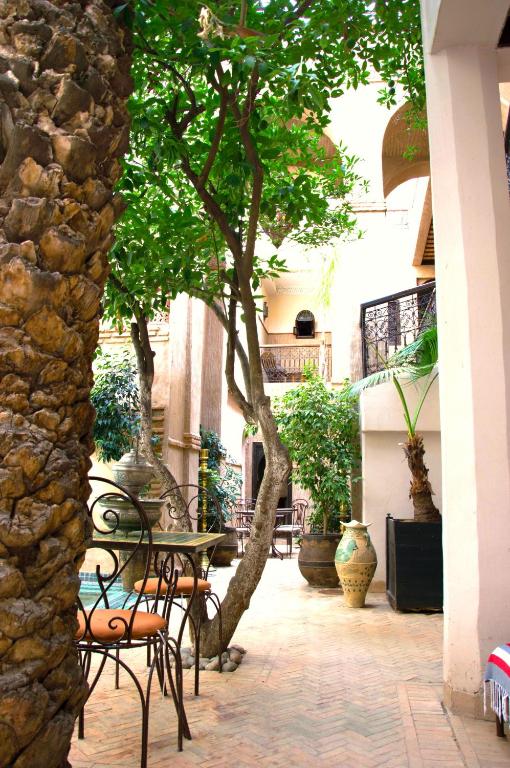Balkón nebo terasa v ubytování Riad Palmier