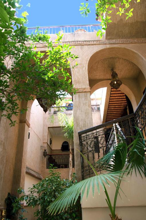 Balkón nebo terasa v ubytování Riad Palmier