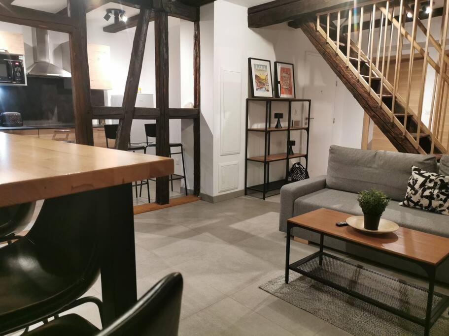 Posezení v ubytování La Pomme du Président III