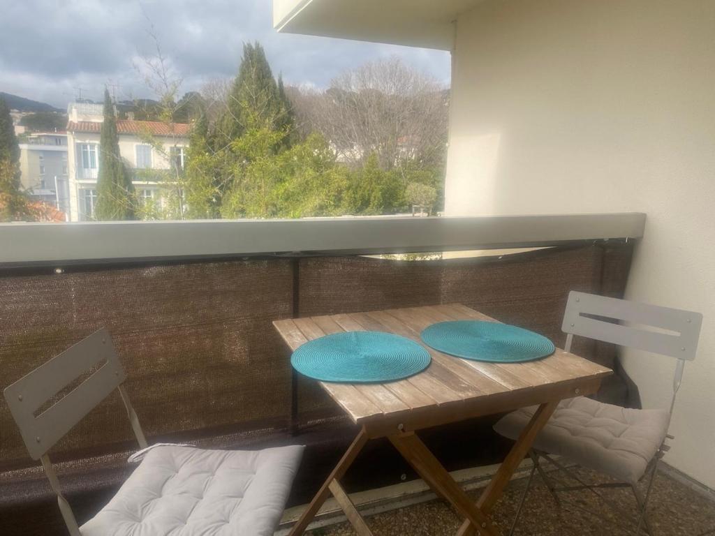 Balkón alebo terasa v ubytovaní studio neuf à cannes