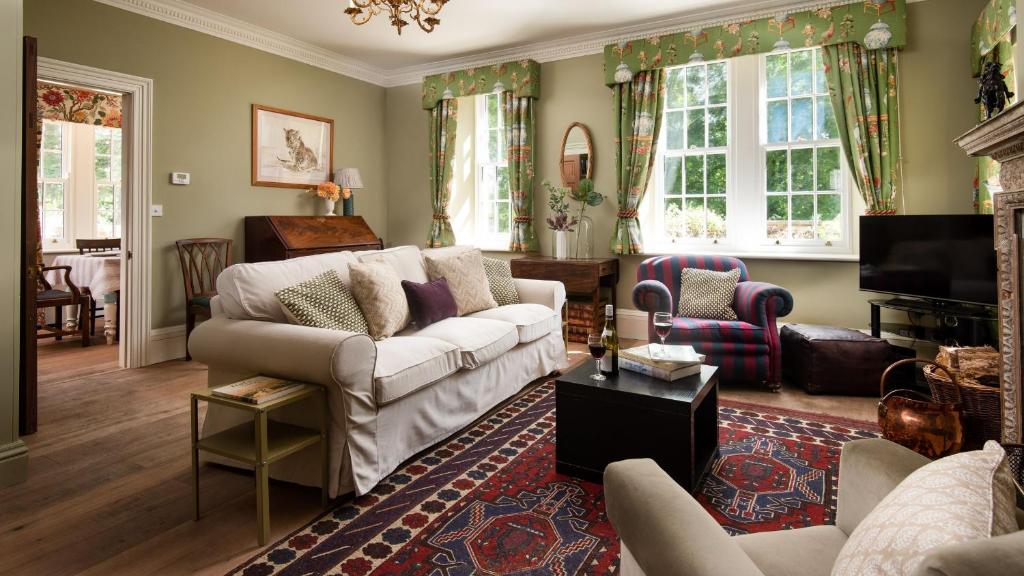 A seating area at Birks Stable Cottage