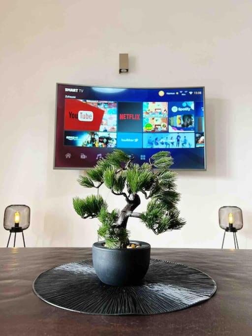TV a/nebo společenská místnost v ubytování Bay view Appartment