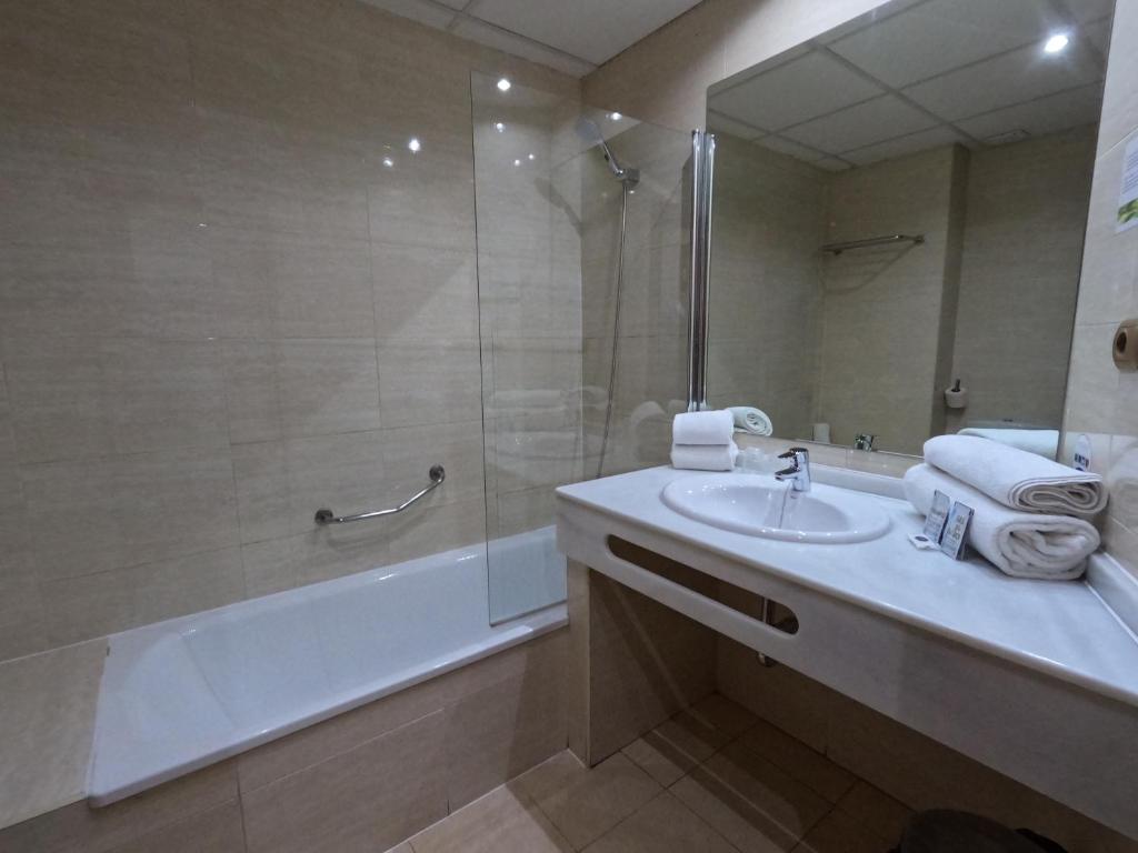 Koupelna v ubytování Hotel Saylu