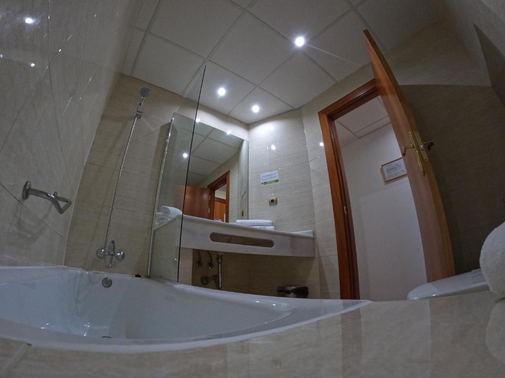 Koupelna v ubytování Hotel Saylu