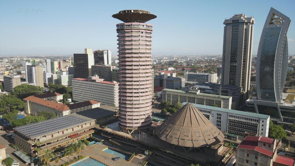 Nespecifikovaný výhled na destinaci Nairobi nebo výhled na město při pohledu z hotelu