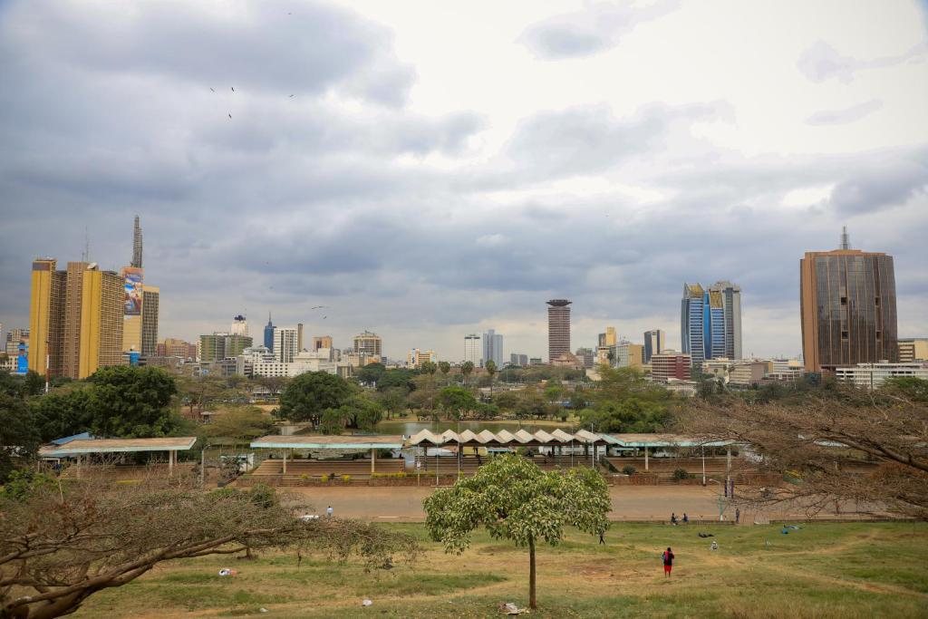 Nespecifikovaný výhled na destinaci Nairobi nebo výhled na město při pohledu z hotelu