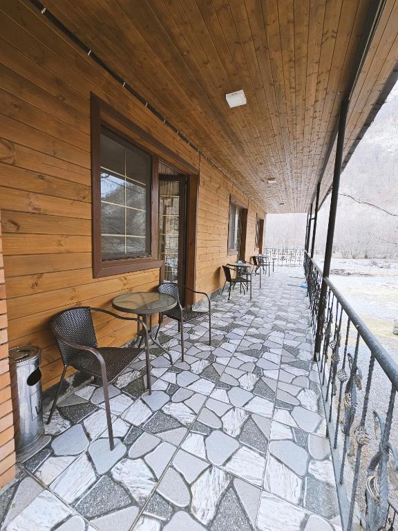 Balkón nebo terasa v ubytování Tourist Complex Khomi