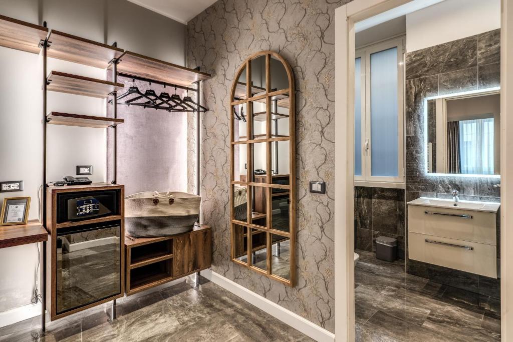 Kuchyň nebo kuchyňský kout v ubytování Apollo Boutique Hotel