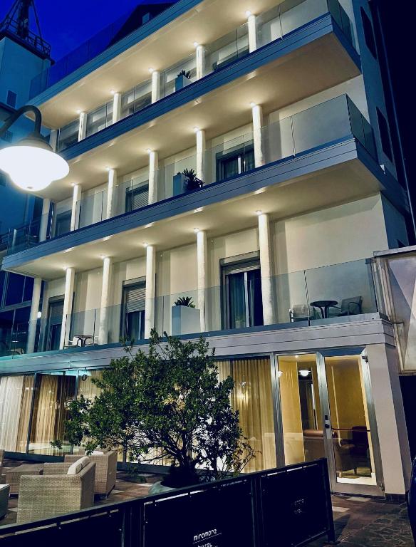Balkón nebo terasa v ubytování Hotel Miramare Chioggia Sottomarina
