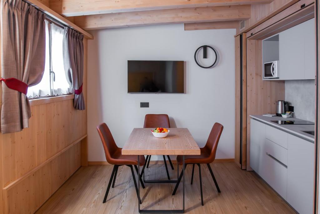 Eldhús eða eldhúskrókur á Chalet al Tabià