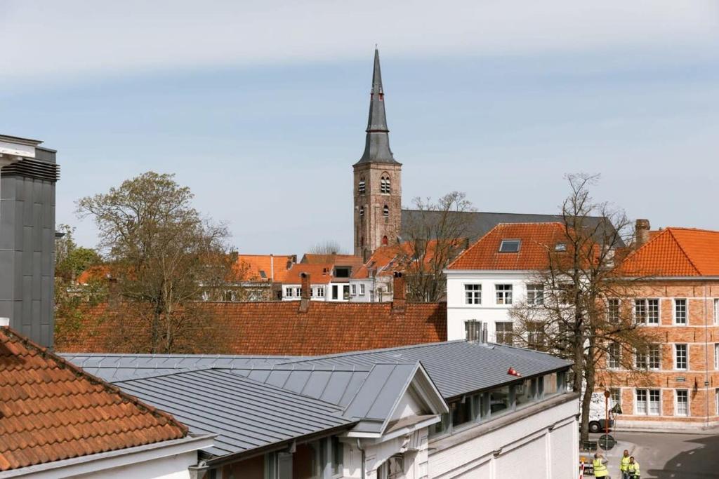 Nespecifikovaný výhled na destinaci Bruggy nebo výhled na město při pohledu z penzionu – hostince
