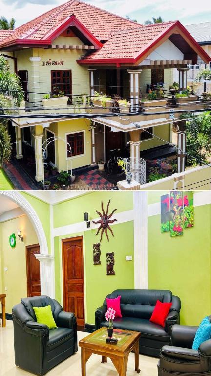 Posezení v ubytování Rajeevan Garden Guest House
