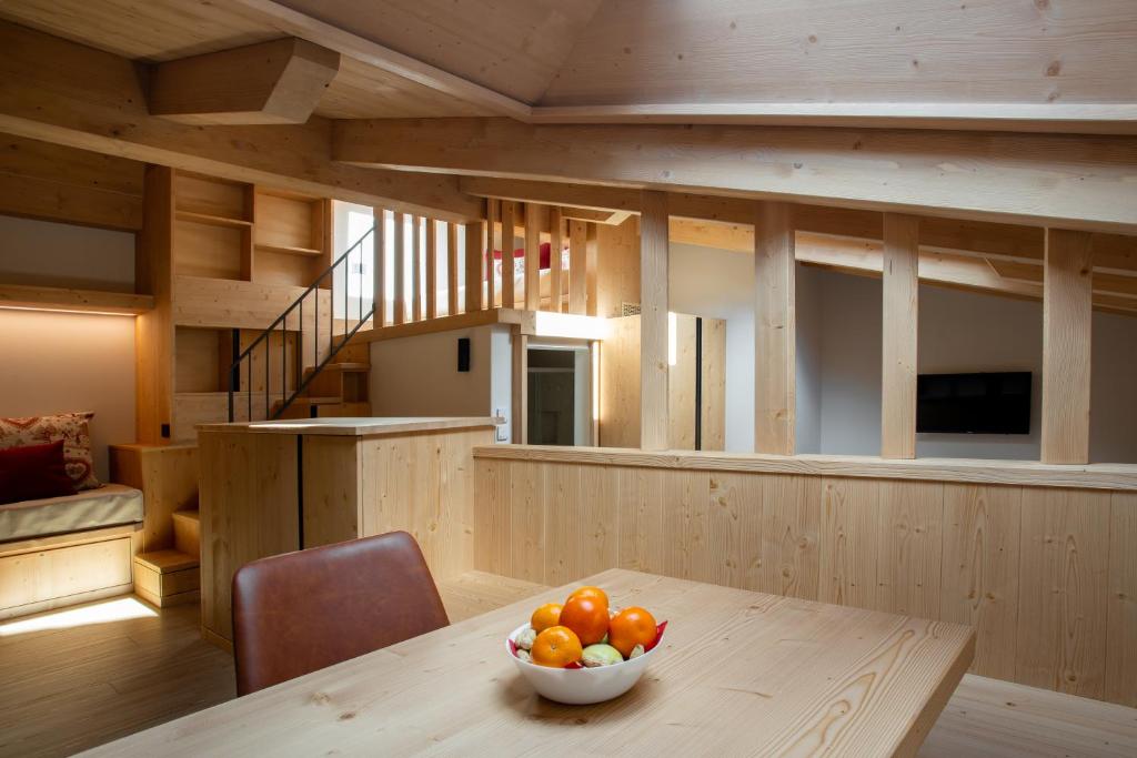 Eldhús eða eldhúskrókur á Chalet al Tabià