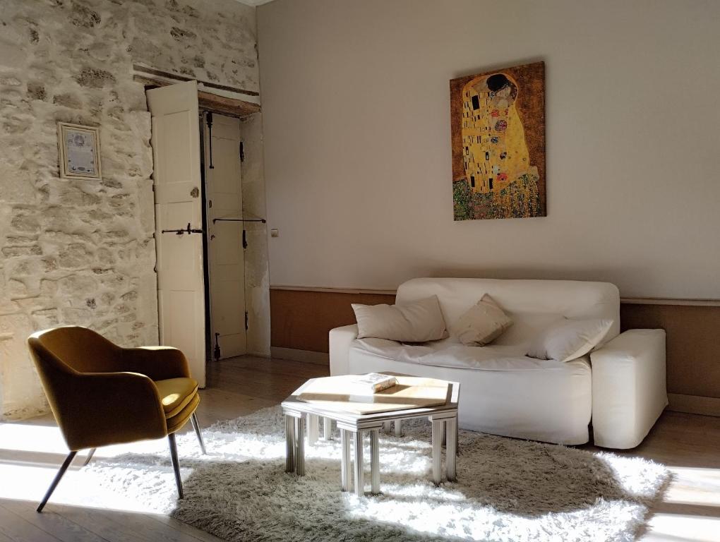Posezení v ubytování LE PATIO