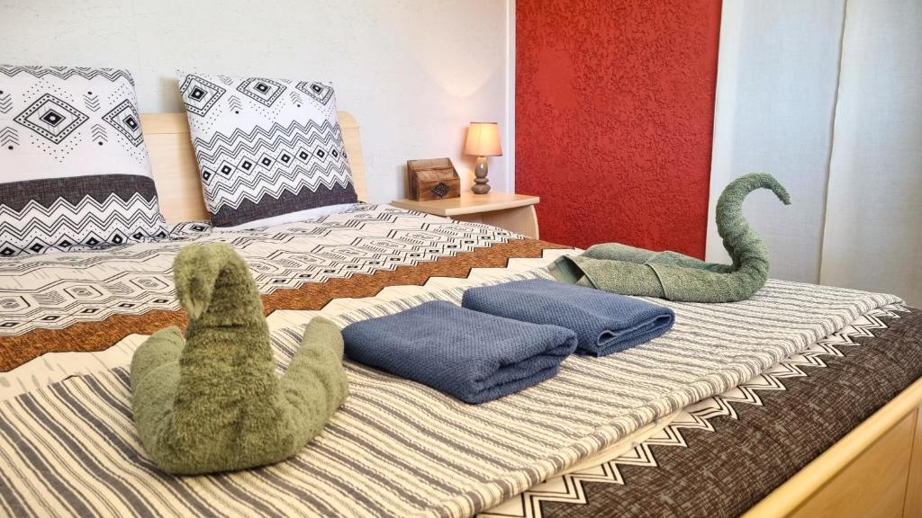 Posteľ alebo postele v izbe v ubytovaní Appartement T3 avec extérieur