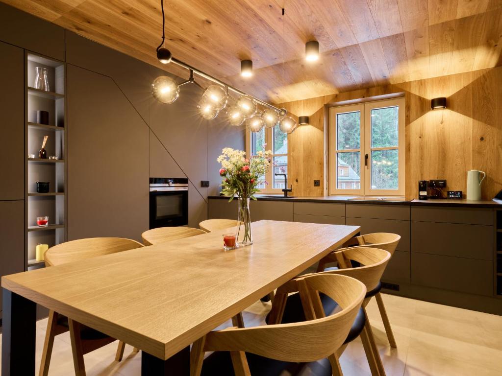 Kuchyň nebo kuchyňský kout v ubytování Apartment Máj-7 by Interhome