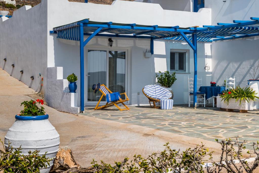 Patio nebo venkovní prostory v ubytování Sea View Studios