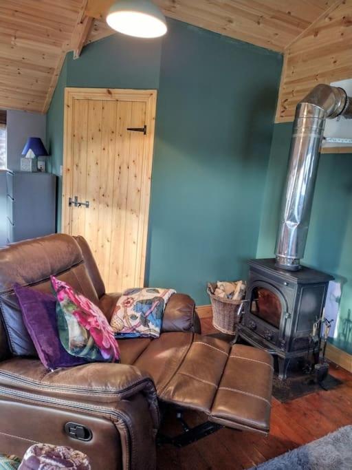 Posezení v ubytování Forest View Cabin
