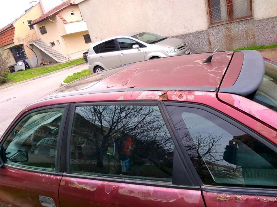 a car with a surfboard on top of it at ЕКСТАЗИ 3 in Yambol