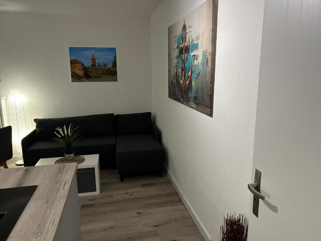 Posezení v ubytování Küstenbude Ankerplatz