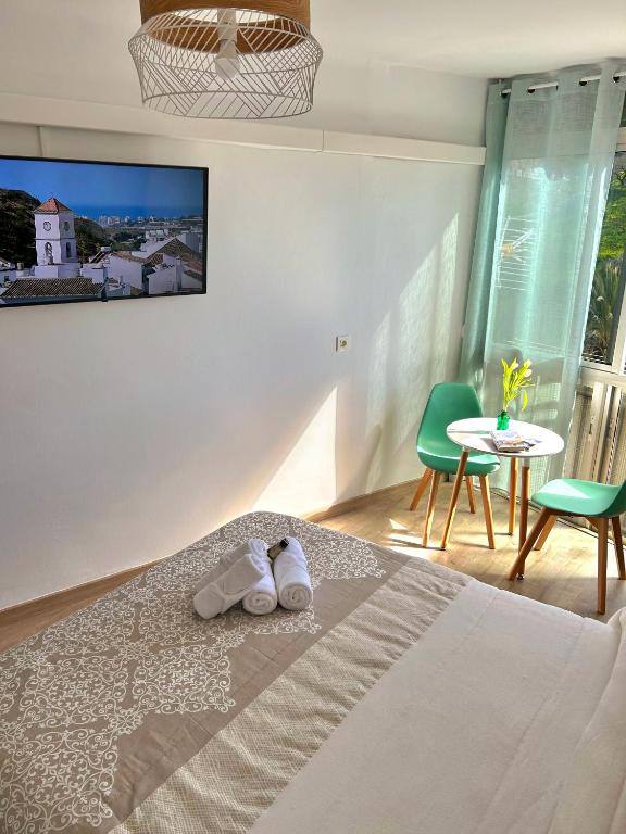 Postel nebo postele na pokoji v ubytování La Viajera