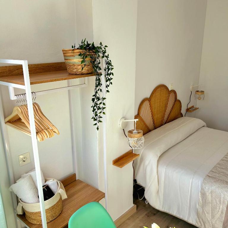 Postel nebo postele na pokoji v ubytování La Viajera