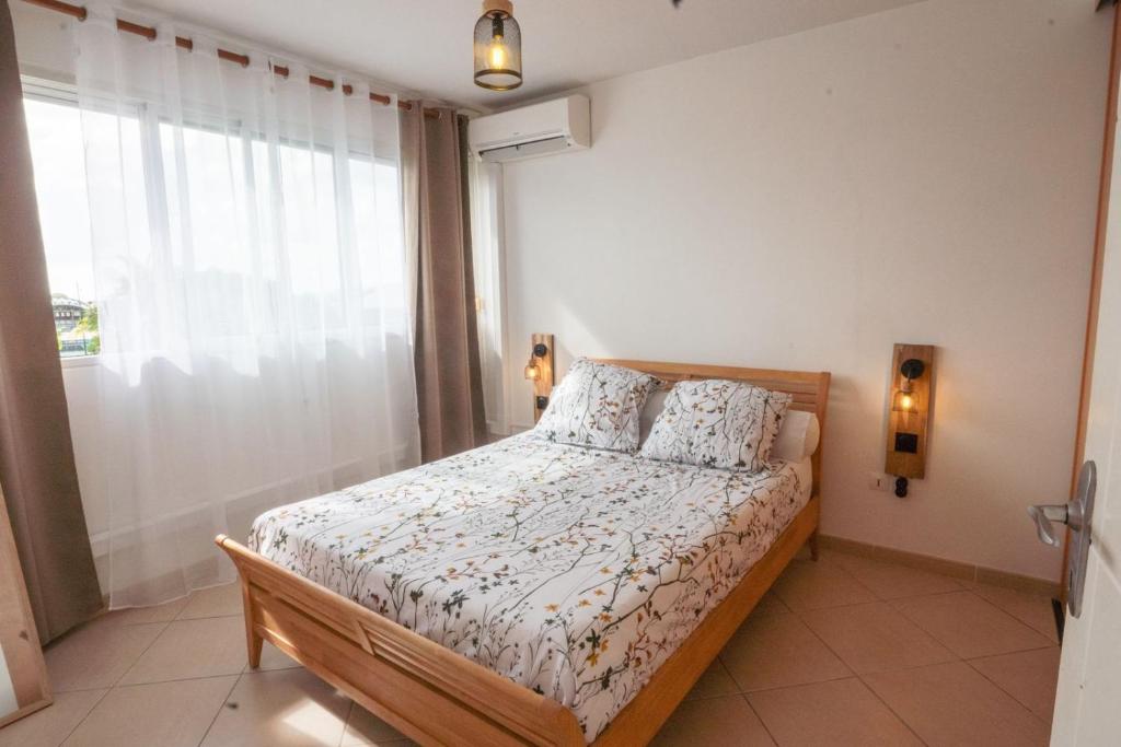 Postel nebo postele na pokoji v ubytování Appartview972