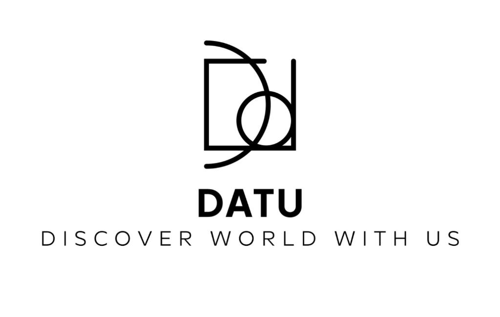 a logo for data discover world with us at Datu - Discover world with us in Newport Beach