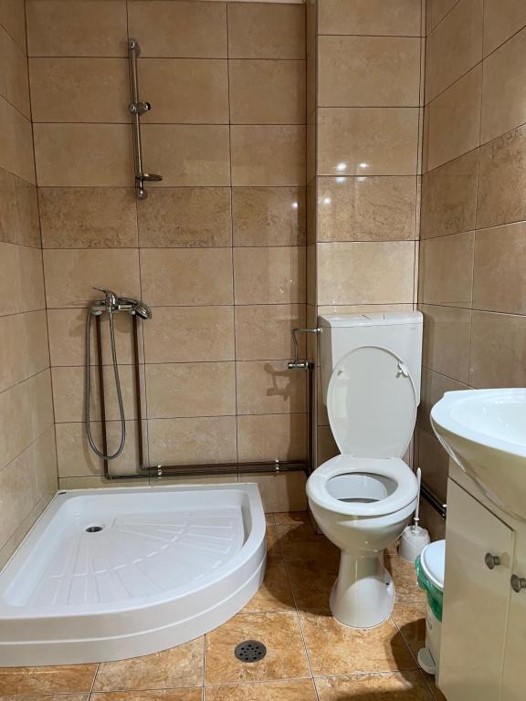 Koupelna v ubytování Casa Matis Mărișel