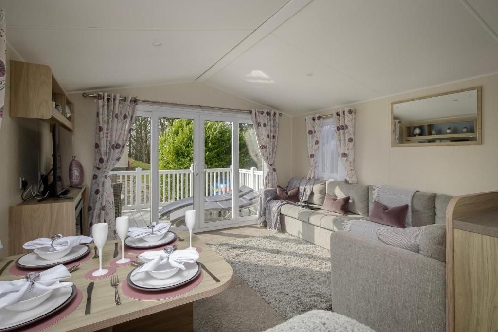 Posezení v ubytování Ribble Heights Holiday Home Lodge
