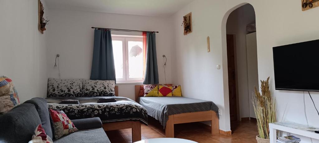 Postel nebo postele na pokoji v ubytování Ubytování Švrčinová