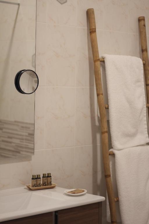 Koupelna v ubytování Hostal Rural Can Pau